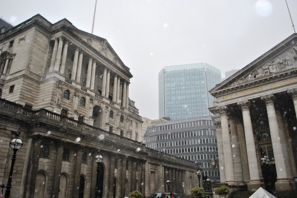The Bank of England in Threadneedle Street, the institution that would supervise systemic sterling stablecoins.