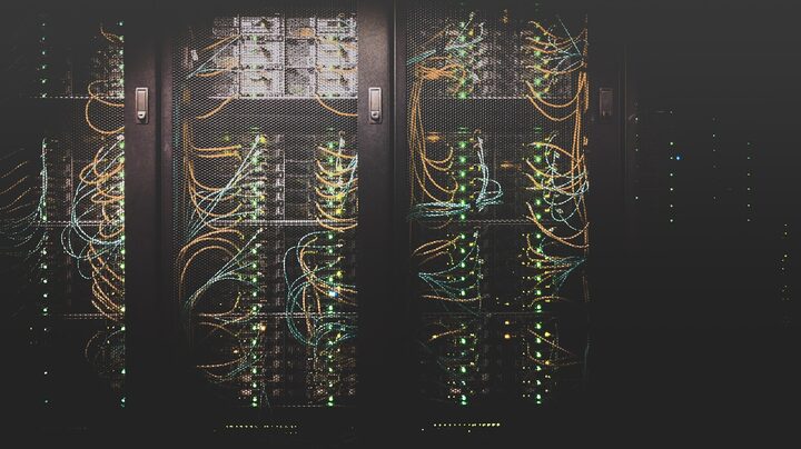 Server racks in a data center — visual stand-in for the on-chain control plane that can freeze USDT.
