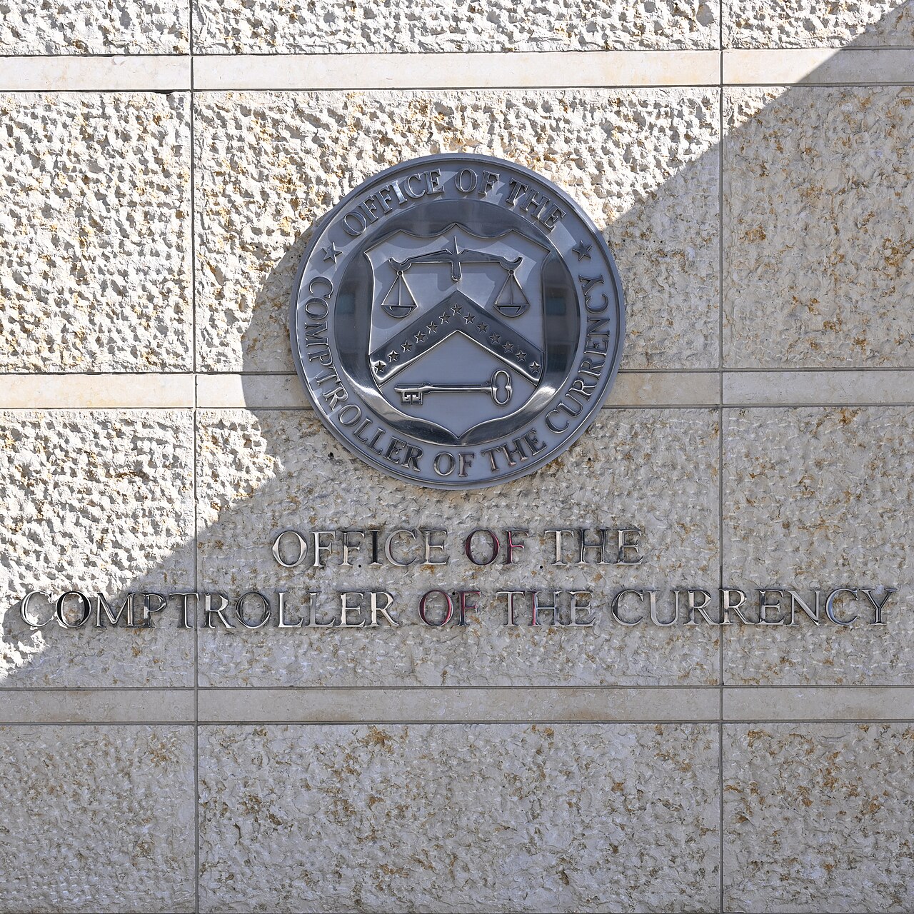 OCC wall logo in Washington, D.C.