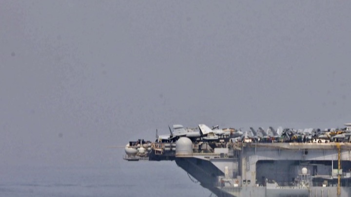Alternate crop of U.S. Navy vessels in the Strait of Hormuz