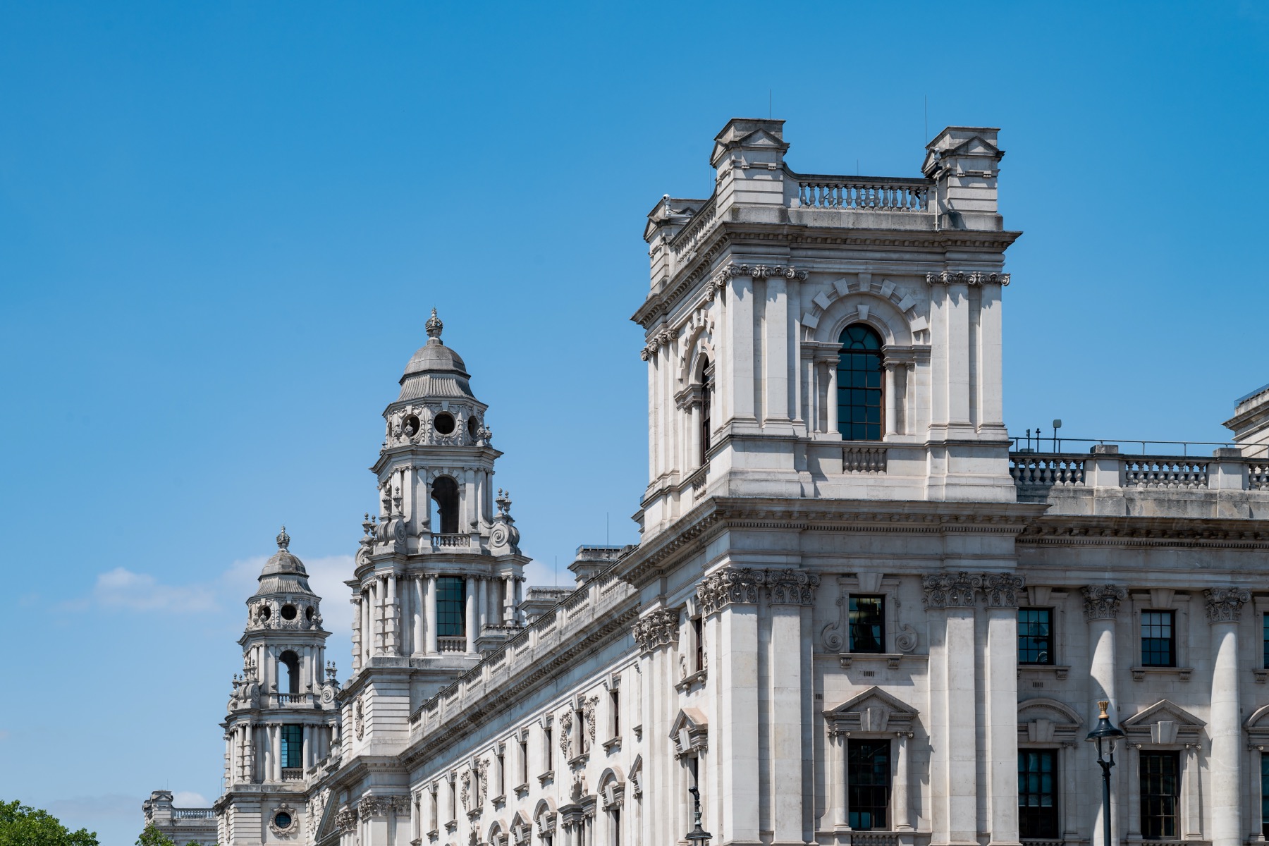 HM Treasury's New Government Offices building on Whitehall in London.
